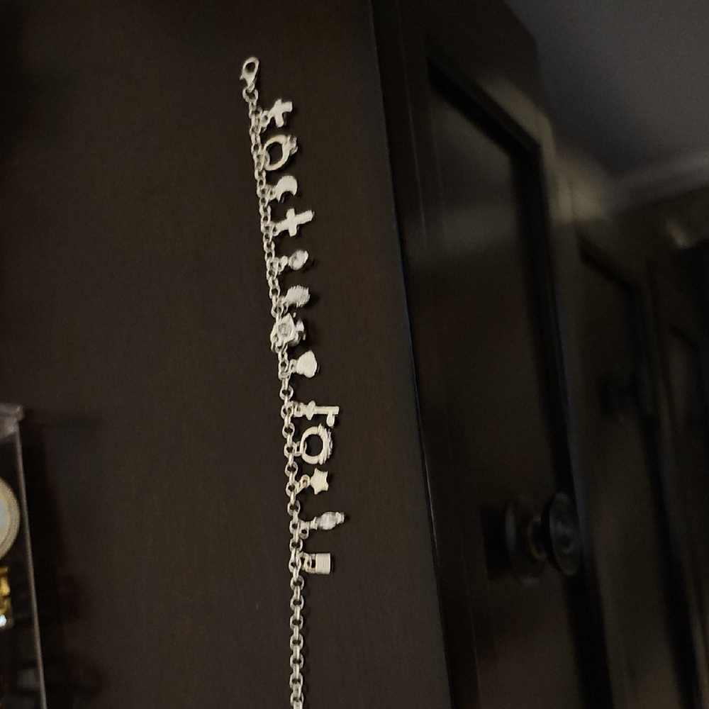 Stylish Silver Charm Bracelet